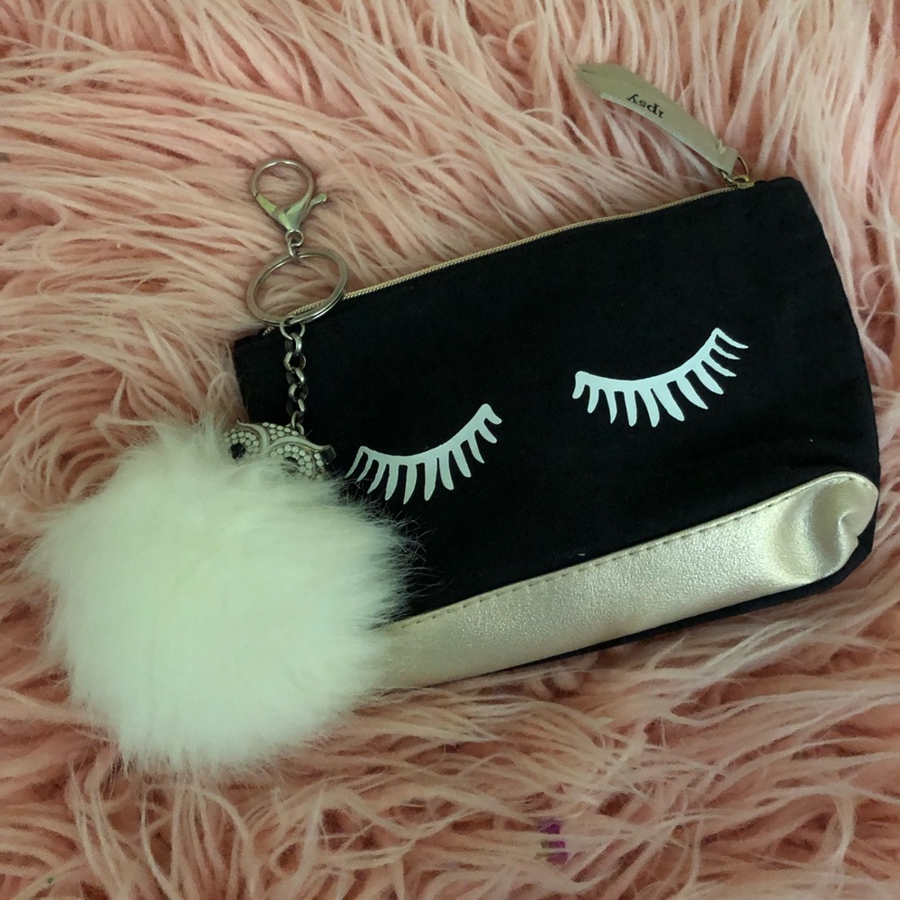 Ipsy makeup bag and cute keychain